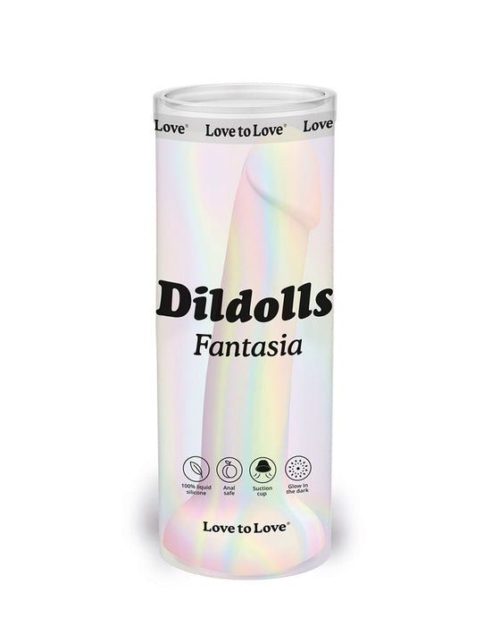 Love to Love - Siliconen Dildo Fantasia - Glow-in-the-dark Pastel-Laced-up.nl