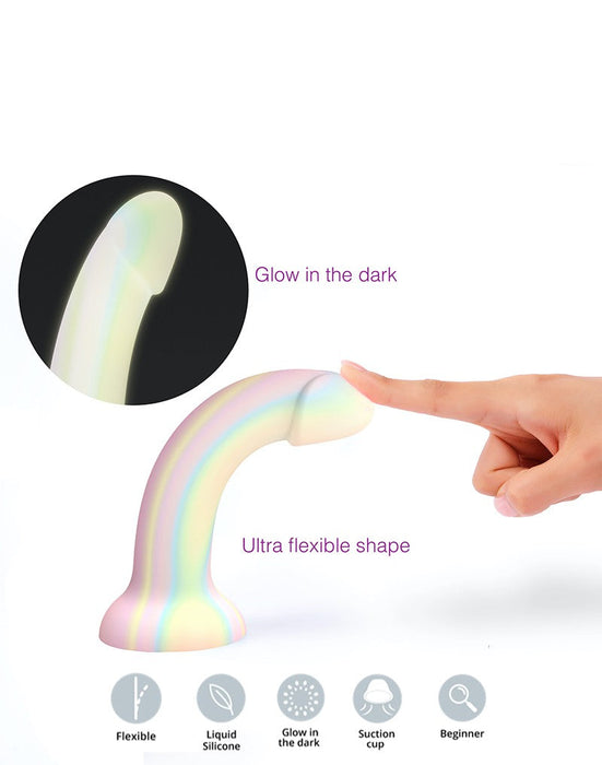 Love to Love - Siliconen Dildo Fantasia - Glow-in-the-dark Pastel-Laced-up.nl