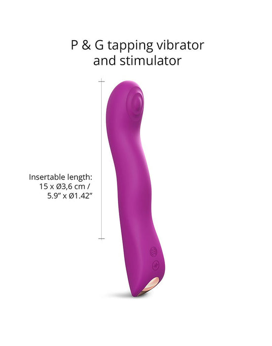 Love to Love - Swap - P-spot & G-spot Vibrator - Met Tapping Functie - Dieproze-Laced-up.nl