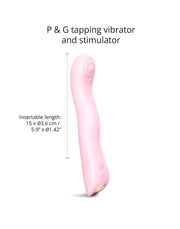 Love to Love - Swap - P-spot & G-spot Vibrator - Met Tapping Functie - Lichtroze-Laced-up.nl