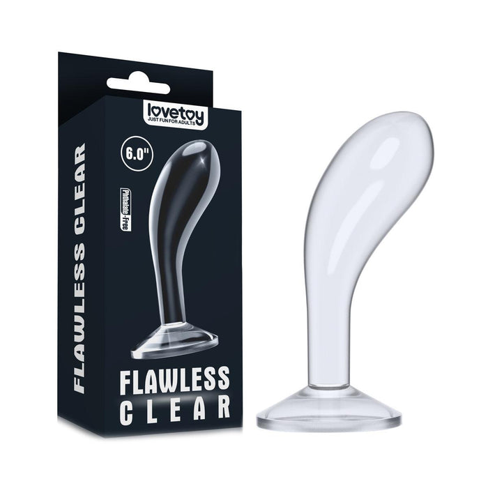 Lovetoy - Flawless - Transparante Prostaat Plug - 15.2 cm-Erotiekvoordeel.nl