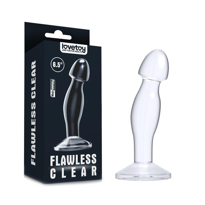 Lovetoy - Flawless - Transparante Prostaat Plug - 16.5 cm-Erotiekvoordeel.nl