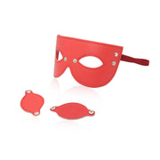 Masker Met oogklepjes - Rood-Laced-up.nl