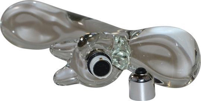 Master Series - Glazen Rabbit Vibrator - Damaru-Laced-up.nl