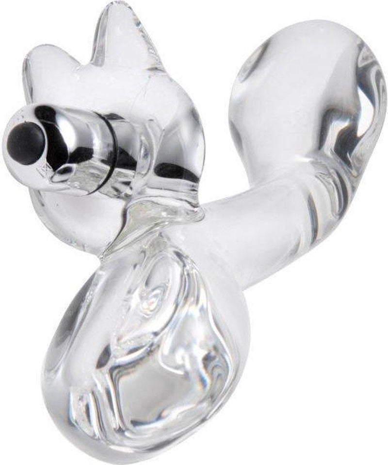 Master Series - Glazen Rabbit Vibrator - Damaru-Laced-up.nl