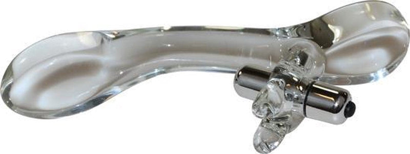 Master Series - Glazen Rabbit Vibrator - Damaru-Laced-up.nl