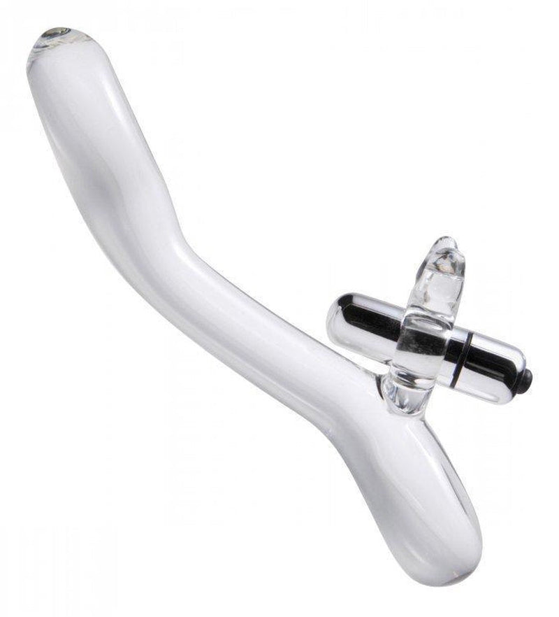 Master Series - Glazen Rabbit Vibrator - Damaru-Laced-up.nl
