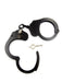 Mister B Cuff Double Lock Stalen Politiehandboeien Met Ketting - Zwart-Laced-up.nl