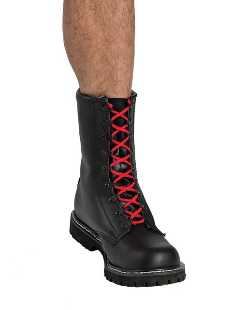 Mister B - Schoenveters voor Kistjes - Rood - 10 gaten - 175 cm-Laced-up.nl