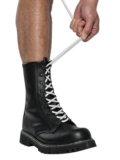 Mister B - Schoenveters voor Kistjes - Wit - 10 gaten - 175 cm-Laced-up.nl