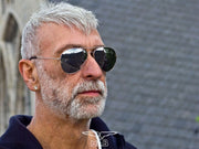 Mister B - Zonnebril Motoragent - Aviator Sunglasses-Laced-up.nl