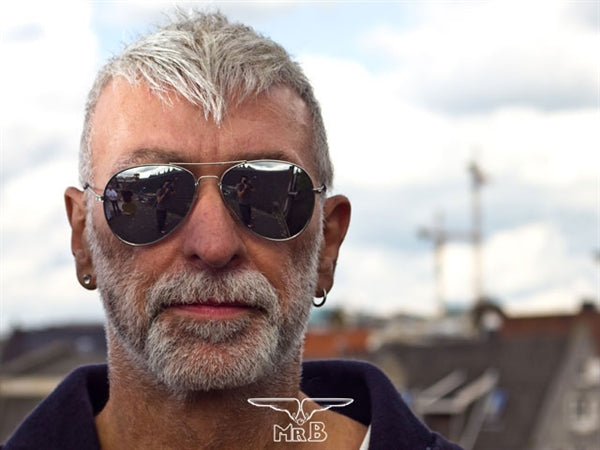 Mister B - Zonnebril Motoragent - Aviator Sunglasses-Laced-up.nl