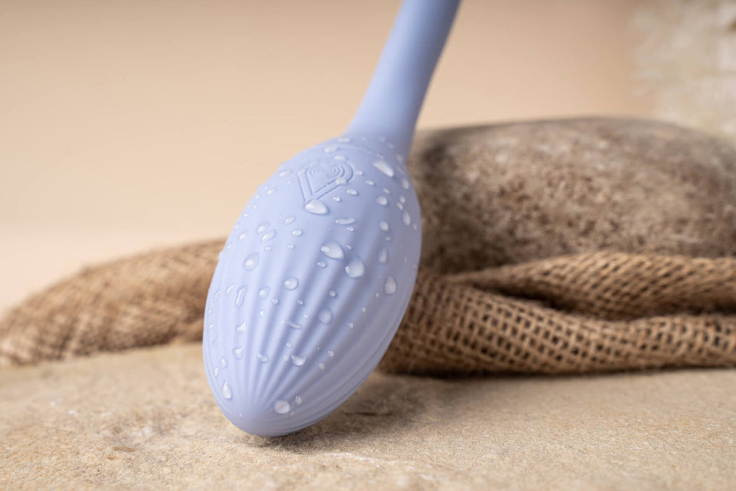 NIYA 1 - Vibrerende Kegel Massager - Vibrerend Eitje - met Afstandsbediening - Lichtblauw-Laced-up.nl