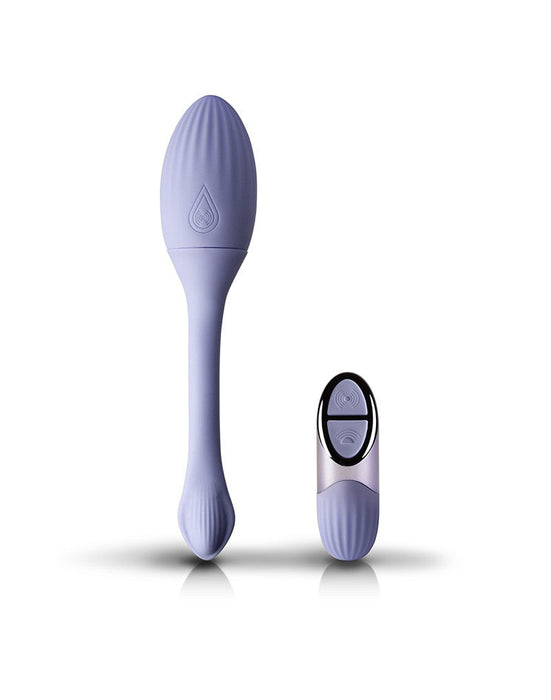 NIYA 1 - Vibrerende Kegel Massager - Vibrerend Eitje - met Afstandsbediening - Lichtblauw-Laced-up.nl