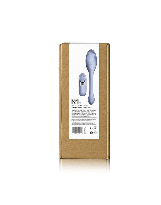 NIYA 1 - Vibrerende Kegel Massager - Vibrerend Eitje - met Afstandsbediening - Lichtblauw-Laced-up.nl