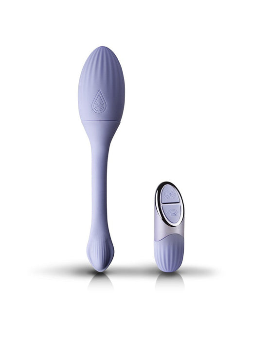 NIYA 1 - Vibrerende Kegel Massager - Vibrerend Eitje - met Afstandsbediening - Lichtblauw-Laced-up.nl