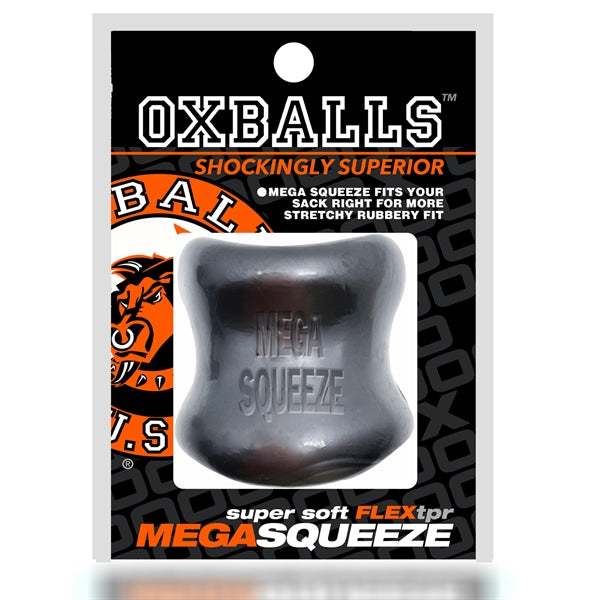Oxballs - Mega Squeeze - Rekbare Ballstretcher van TPR - Steel/Zilver-Laced-up.nl