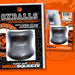 Oxballs - Mega Squeeze - Rekbare Ballstretcher van TPR - Steel/Zilver-Erotiekvoordeel.nl