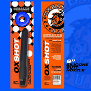 Oxballs - Ox Shot - Siliconen Anaal Douche - Lengte 15 cm - Gratis Rubberen Cockring-Laced-up.nl