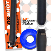 Oxballs - Ox Shot - Siliconen Anaal Douche - Lengte 30 cm - Gratis Rubberen Cockring-Laced-up.nl