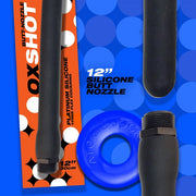 Oxballs - Ox Shot - Siliconen Anaal Douche - Lengte 30 cm - Gratis Rubberen Cockring-Laced-up.nl
