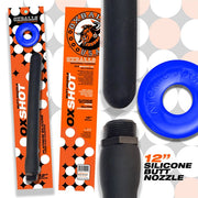 Oxballs - Ox Shot - Siliconen Anaal Douche - Lengte 30 cm - Gratis Rubberen Cockring-Laced-up.nl