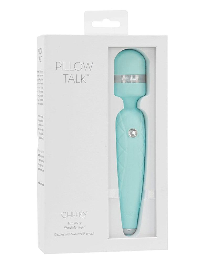 Pillow Talk - Cheeky Wand Massager - Lichtblauw-Laced-up.nl