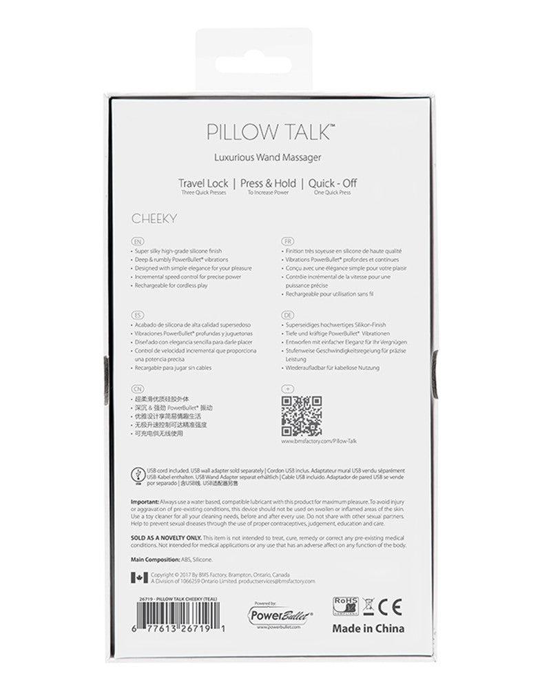 Pillow Talk - Cheeky Wand Massager - Lichtblauw-Laced-up.nl