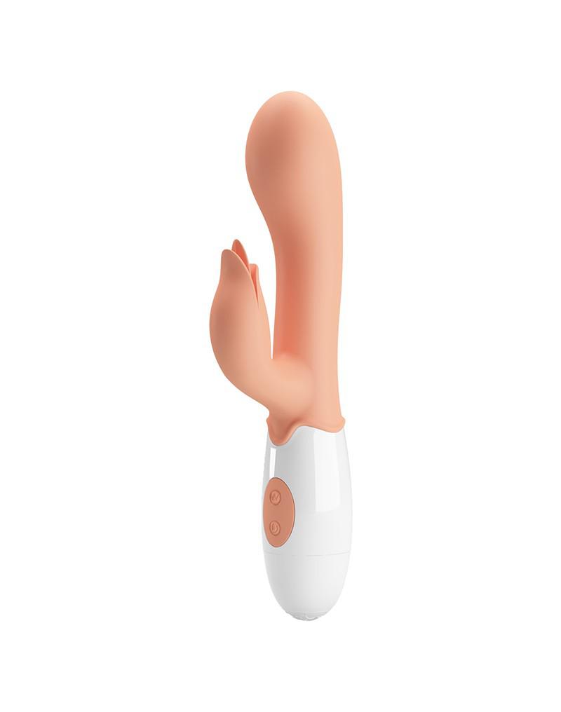 Pretty Love - Bloody Mary - Vibrator - Rabbit Vibrator met Clitoris Stimulatie - Lichte Huidskleur - Geeft Intens en Krachtig Plezier-Erotiekvoordeel.nl