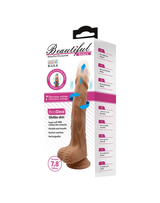 Pretty Love - Bodach - Vibrerende Dildo - Medium Huidskleur-Laced-up.nl