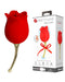 Pretty Love - Clitoris Vibrator Met likstimulator Rose Lover - Rood/Goud-Erotiekvoordeel.nl