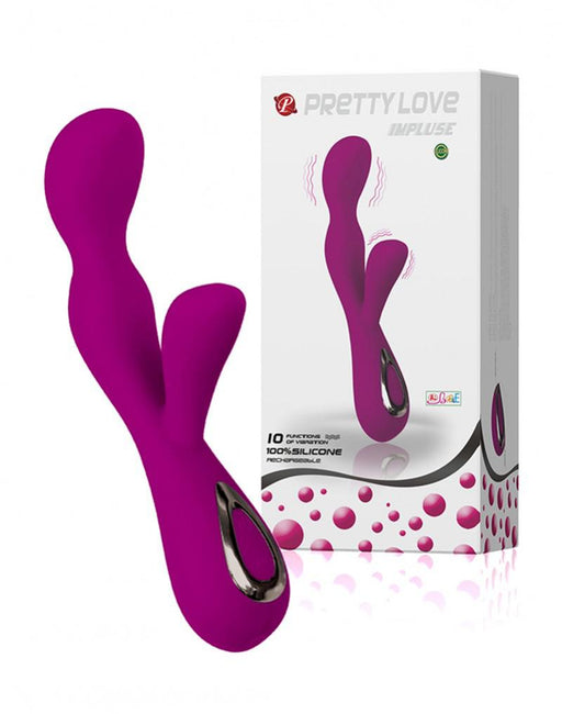 Pretty Love - Impulse - Vibrator Met clitoris stimulator-Erotiekvoordeel.nl