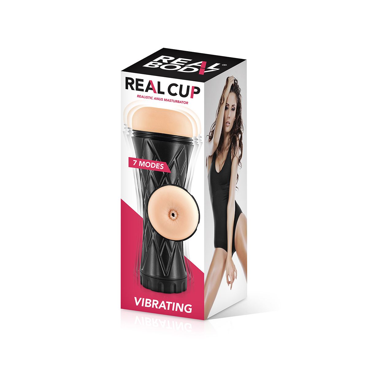 Real Body - Real Cup - Vibrerende Masturbator Cup - Anus - 7 standen-Erotiekvoordeel.nl