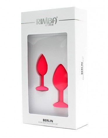 Rimba - Berlin - Bling Buttplug - Set Met 2 Buttplugs Met Kristal - Roze-Erotiekvoordeel.nl