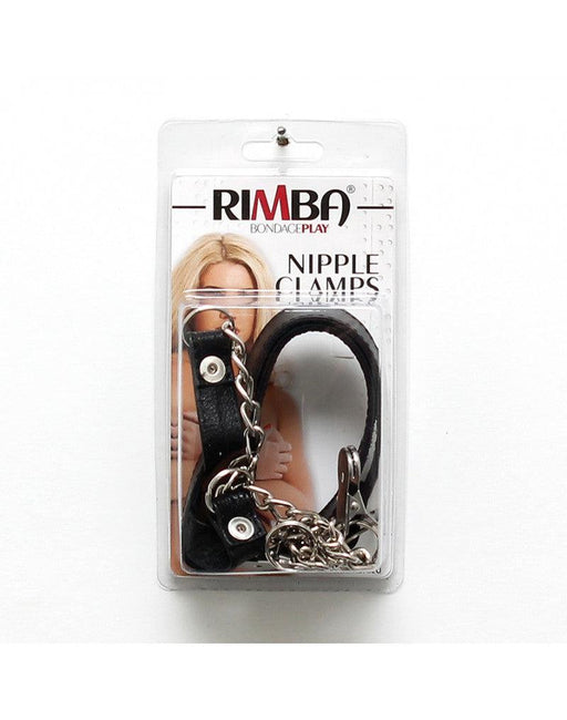 Rimba Bondage Play - Collar Met Tepelklemmen aan Ketting