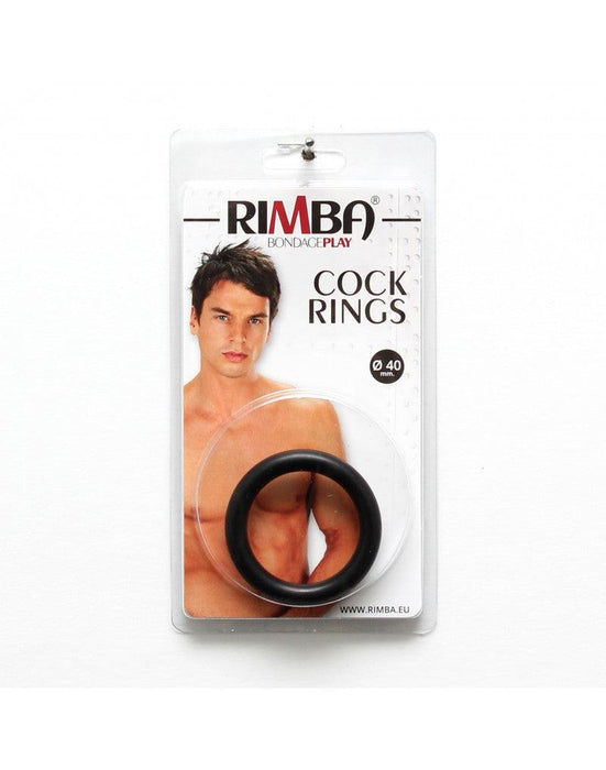 Rimba Bondage Play - Rubberen Cockring - Hoogte 8 mm - Verschillende Diameters