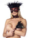 Rimba - Burlesque BDSM Set met Masker en Zweepje - Rood/Zwart-Erotiekvoordeel.nl