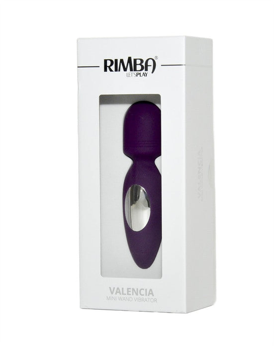 Rimba - Valencia - Mini Wand Vibrator - Paars-Erotiekvoordeel.nl