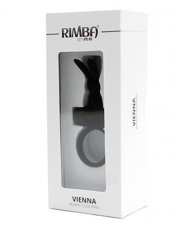 Rimba - Vienna - Vibrerende Cockring Met Clitoris Stimulatie - Zwart-Erotiekvoordeel.nl