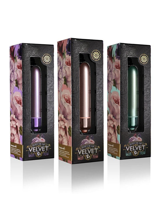 Rocks-off - Touch of Velvet - Bullet Vibrator - Soft Lilac-Erotiekvoordeel.nl
