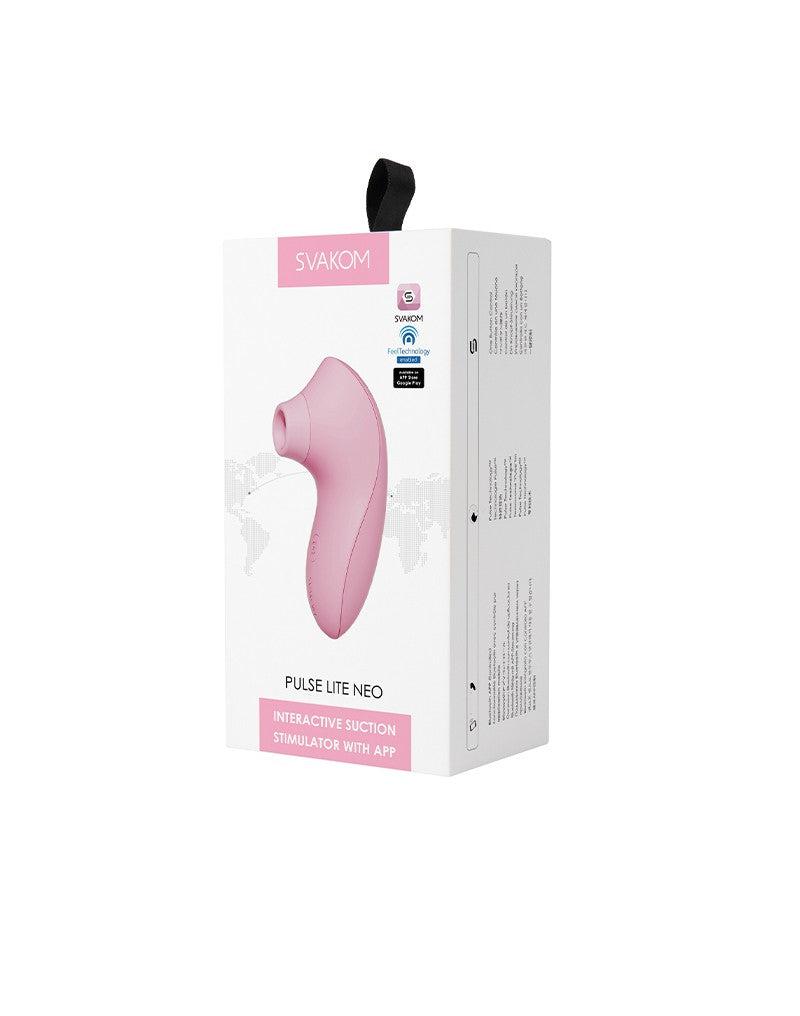 Svakom - Pulse Lite Neo - Luchtdruk Vibrator met App-bediening - Licht Roze-Erotiekvoordeel.nl