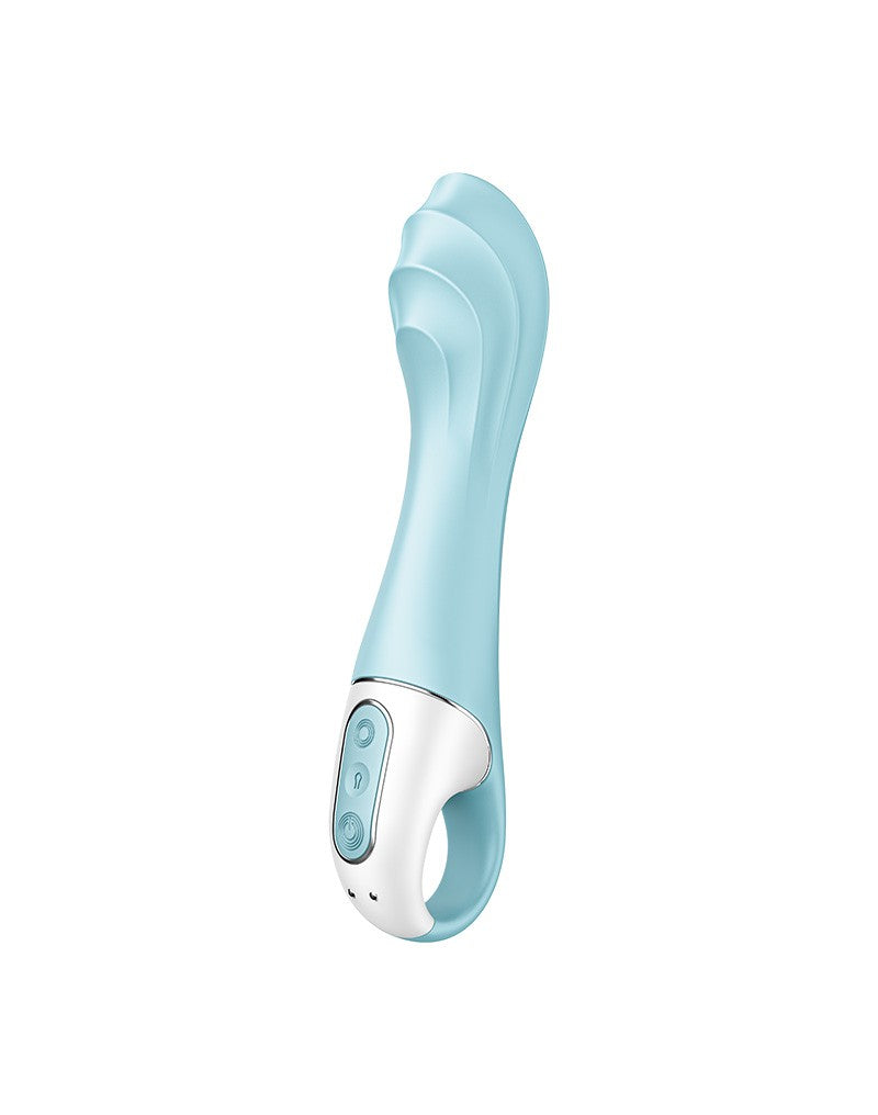 Satisfyer - Air Pump Vibrator 5+ - Opblaasbare G-Spot Vibrator - Met App Control - Blauw-Erotiekvoordeel.nl