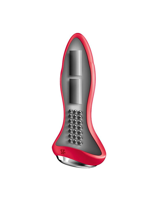 Satisfyer - Anaal Vibrator Met Roterende kralen En App Control Rotator Plug 1+ - Rood-Erotiekvoordeel.nl