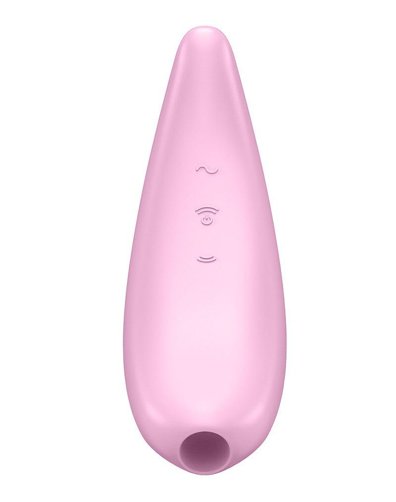Satisfyer - Curvy 3+ pink App Controlled luchtdruk opleg Vibrator-Erotiekvoordeel.nl