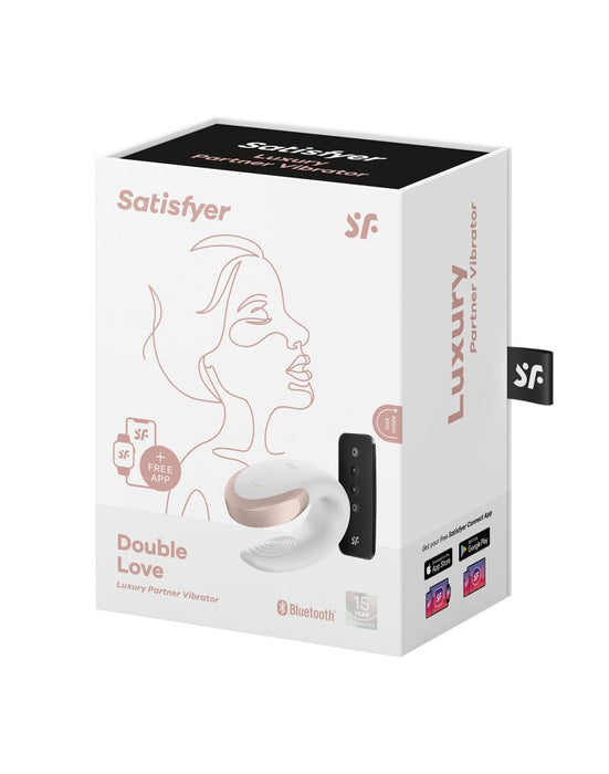 Satisfyer - Double Love - Luxe Partner Vibrator - Wit-Erotiekvoordeel.nl
