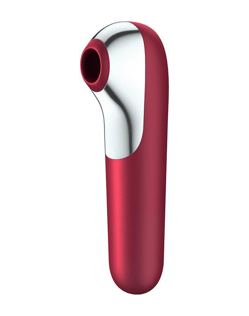 Satisfyer - Dual Love - Vibrerende Luchtdruk Vibrator - Met Bluetooth En App Control - Rood-Erotiekvoordeel.nl