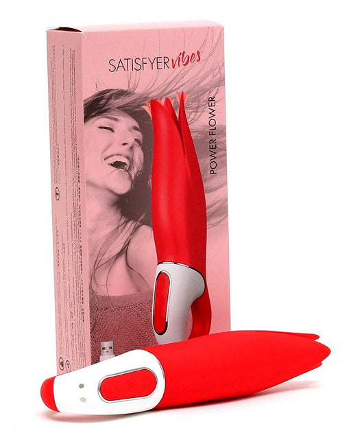 Satisfyer - Power Flower - Clitoris Vibrator - Rood-Erotiekvoordeel.nl