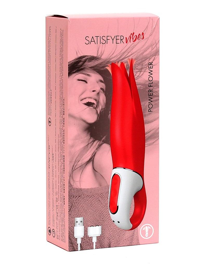 Satisfyer - Power Flower - Clitoris Vibrator - Rood-Erotiekvoordeel.nl