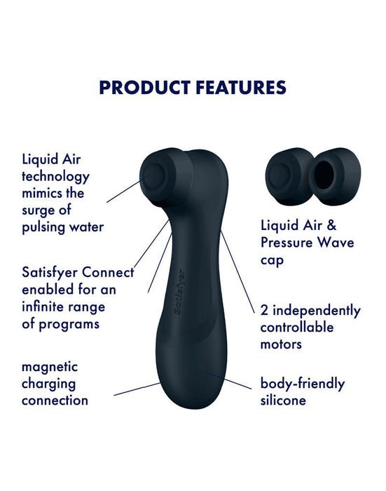 Satisfyer - Pro 2 Generation 3 Luchtdruk Vibrator met App Control - Zwart