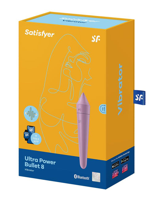 Satisfyer - Ultra Power Bullet 8 Bullet Vibrator Met App Control - Lila